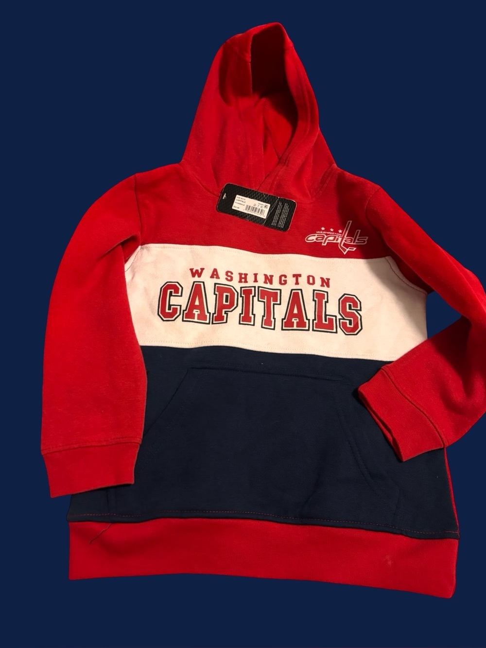 NHL Red and White Pullover with Official Logo Tag